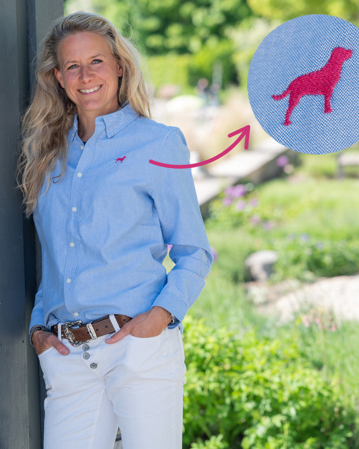 Oxford Bluse Damen - Labrador pink