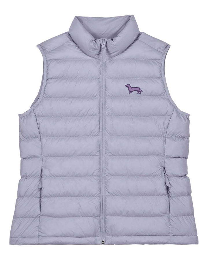 Daunenweste Damen - Dackel lila