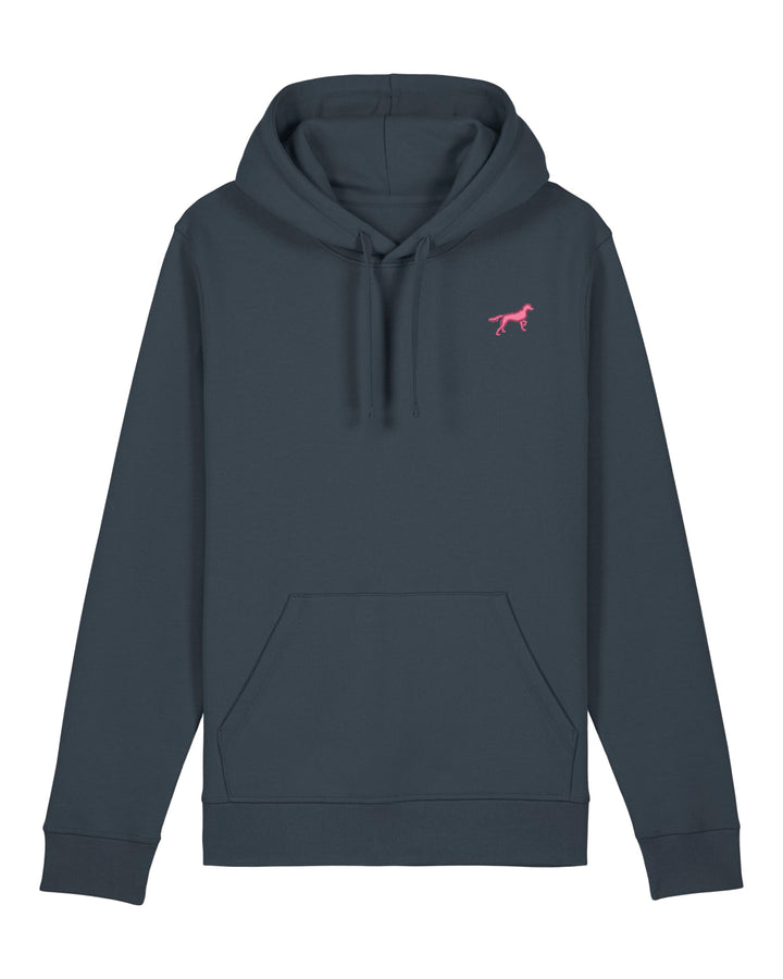 Hoodie Damen Organic Münsterländer pink