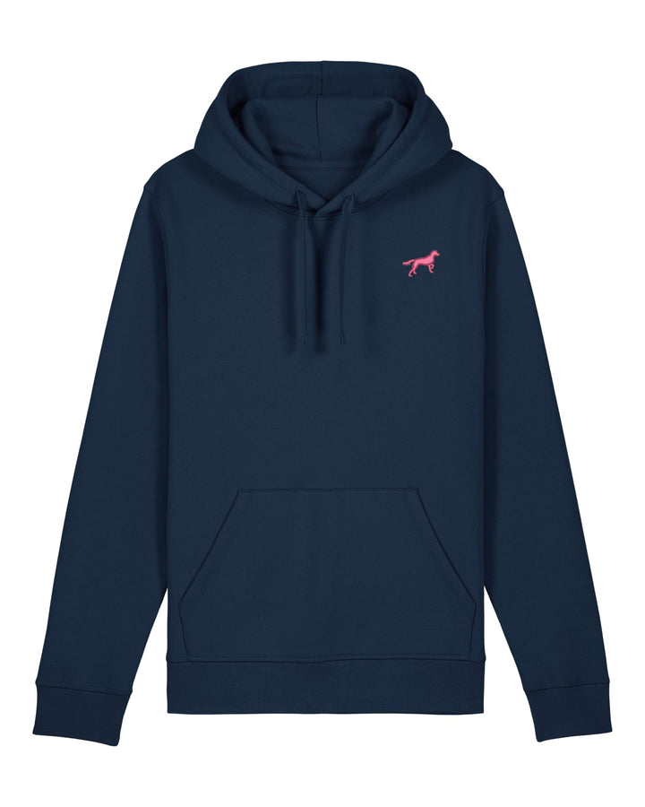 Hoodie Damen Organic Münsterländer pink